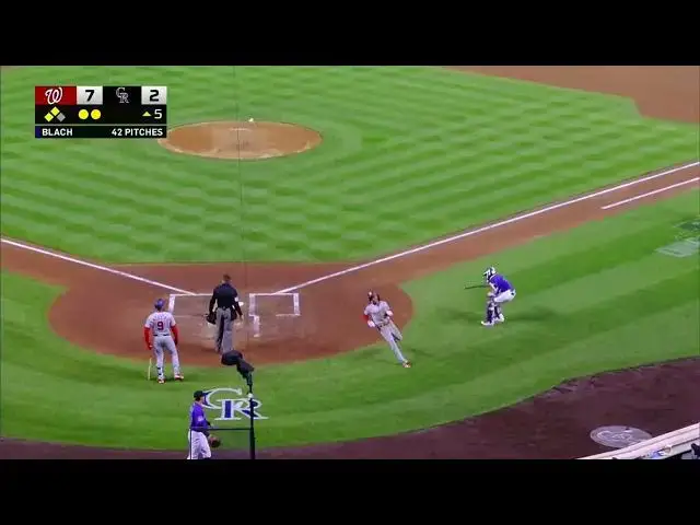 'Video thumbnail for Alex Call SLAPS a Sacrifice-Fly, Scoring CJ Abrams! | Washington Nationals | 4/7/2023'