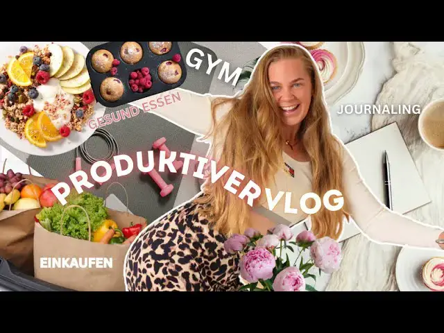 Video thumbnail for PRODUKTIVER WOCHENVLOG: Journaling Tipps, Eisrezept & Gym!!