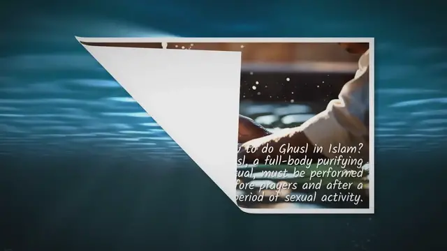 Video thumbnail for How to Perform Ghusl (ritual bath) in Islam