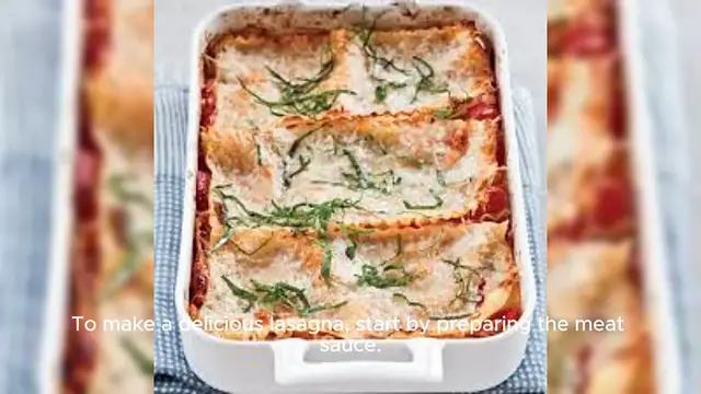 Video thumbnail for Lasagna recipe