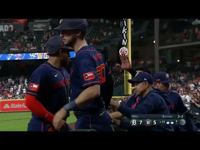 'Video thumbnail for Yordan Alvarez KNOCKS a RBI Forceout, Scoring Yainer Diaz! | Houston Astros | 4/3/2023'