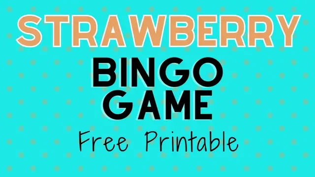 Video thumbnail for strawberry bingo cards