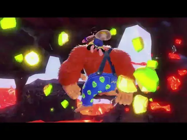 Video thumbnail for Donkey Kong Bananza - Freezer Layer: Enter Sublayer 501 | Reach Choco Lava Lake Getaway Gameplay