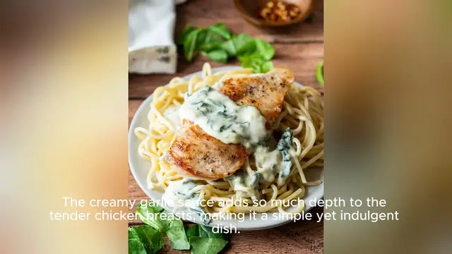Video thumbnail for creamy garlic chicken recipe