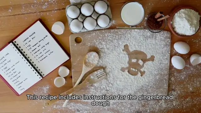 Video thumbnail for gingerbread house recipe