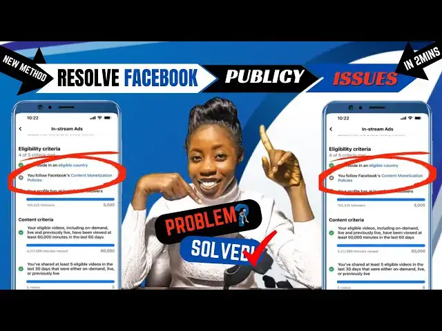 Video thumbnail for How To REMOVE CONTENT MONETIZATION POLICY VIOLATION   Resolve Facebook Content Policy Issues.