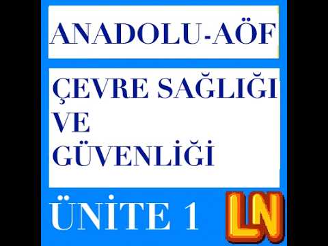 Video thumbnail for ISG106U Çevre Sağlığı ve Güvenliği Ünite 1