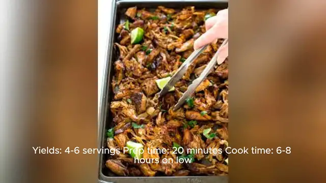 Video thumbnail for carnitas recipe slow cooker