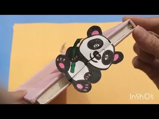 Video thumbnail for DIY paper craft idea/ Panda Book Mark Idea