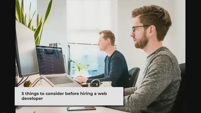 Video thumbnail for 5 things to consider before hiring someone to build a website