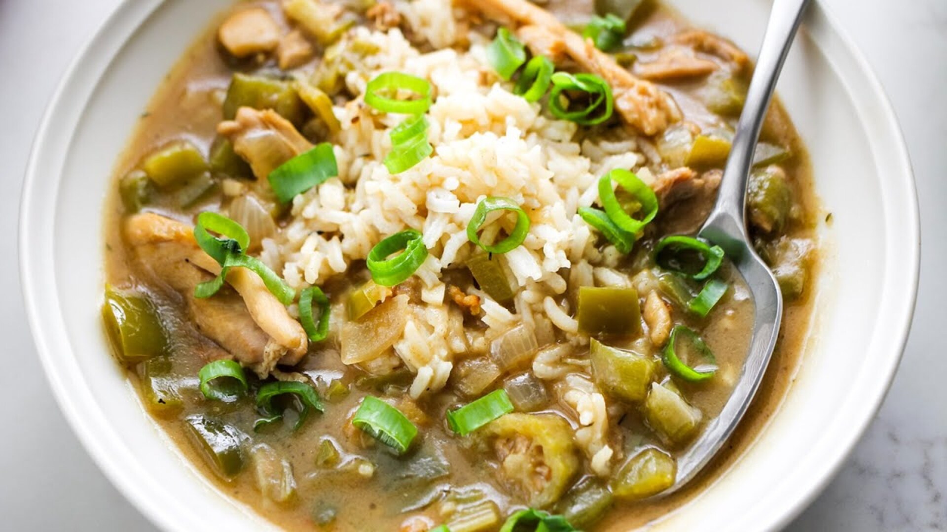 Video thumbnail for Louisiana Chicken Gumbo Recipe