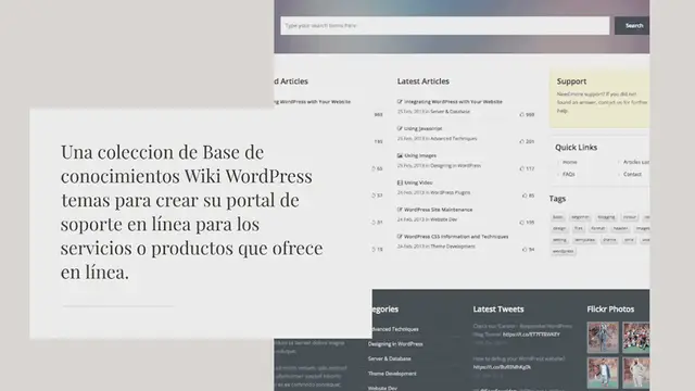 Video thumbnail for 18 mejores wikis, base de conocimientos WordPress Temas
