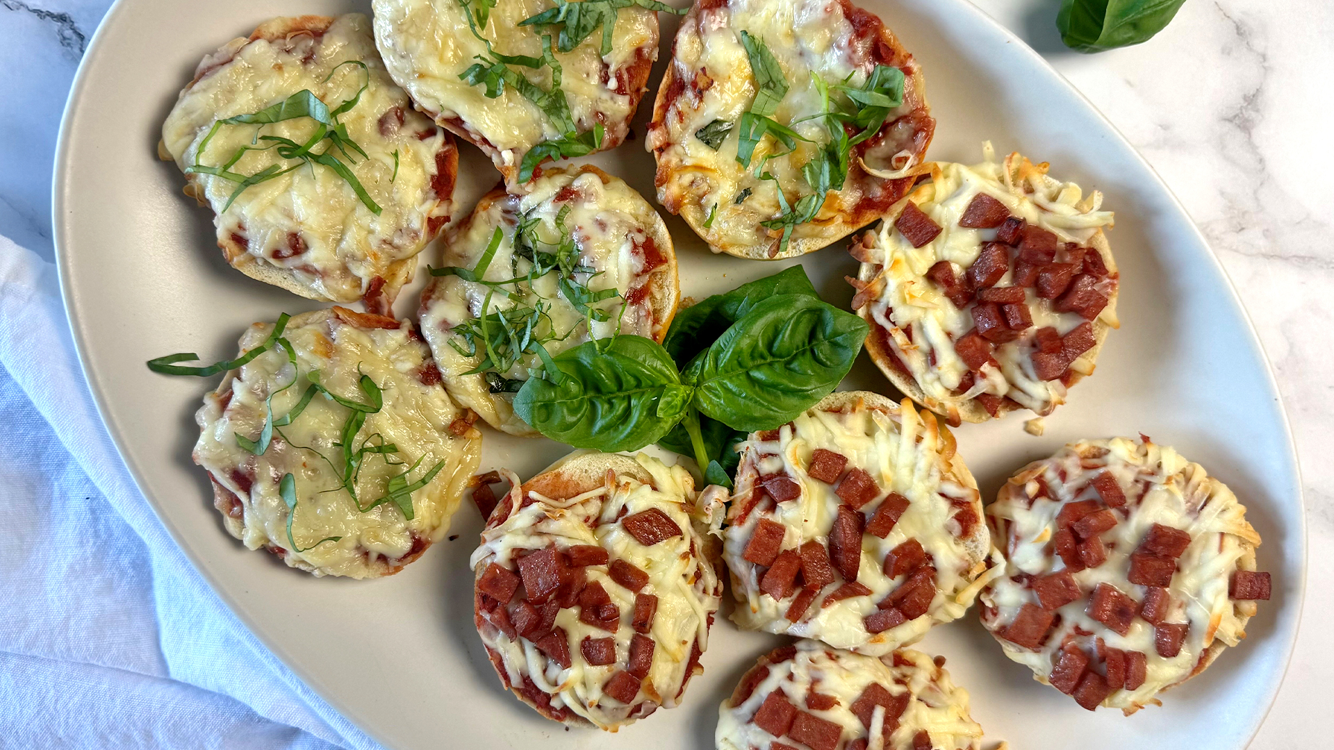 Video thumbnail for Our Pizza Bagel Bite Snacks Recipe Are Better Than Frozen Brands