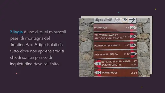 Video thumbnail for Slingia, incantevole paesino della Val Venosta