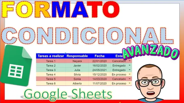 Video thumbnail for Formato Condicional 𝗔𝗩𝗔𝗡𝗭𝗔𝗗𝗢 Google Sheets 👉🏼 hoja de cálculo Microsoft Excel