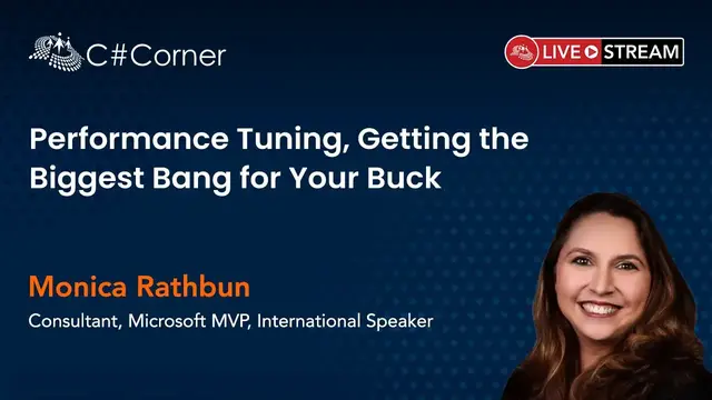 'Video thumbnail for Performance Tuning, Getting the Biggest Bang for Your Buck by Monica Rathbun | SQL Server Conference'