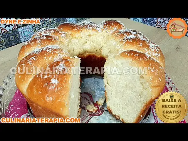 Video thumbnail for Só 1 Ovo! Rosca de Pão Doce Fofinho de Coco - Receita Fácil de Pão Caseiro Algodão