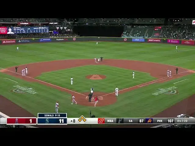 'Video thumbnail for Hunter Renfroe CRANKS a RBI Single, Scoring Taylor Ward! | Los Angeles Angels | 4/4/2023'