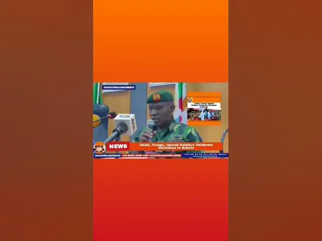 Video thumbnail for COAS, Troops, Injured Soldiers Celebrate Christmas In Sokoto ~ OsazuwaAkonedo