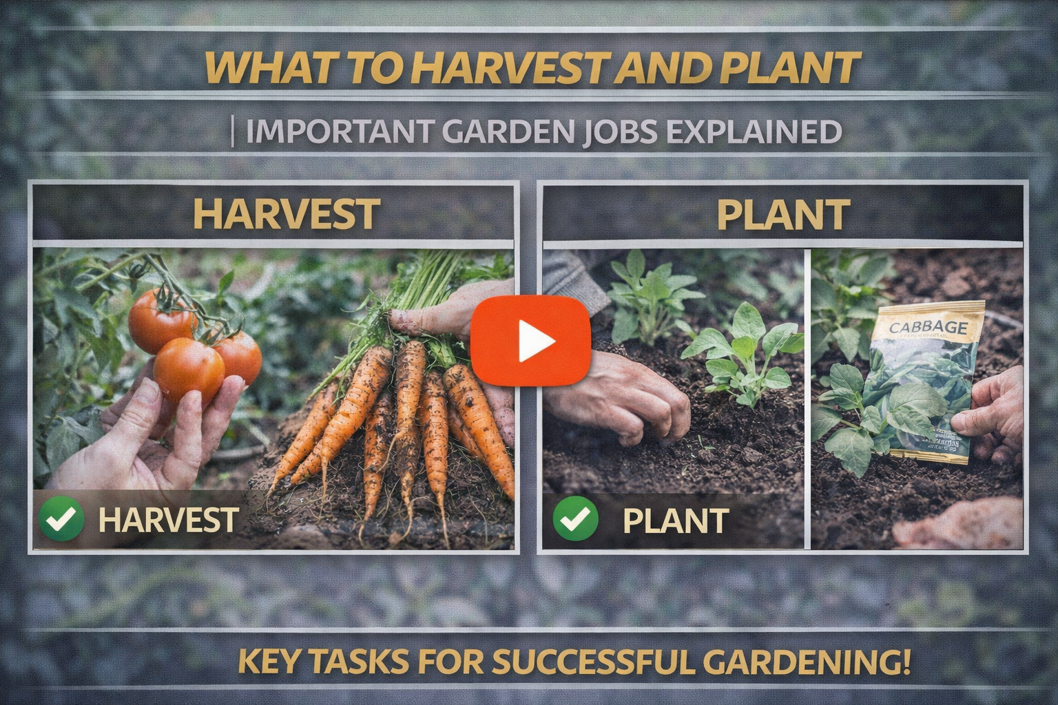 Video thumbnail for What to Harvest and Plant | Important Garden Jobs Explained