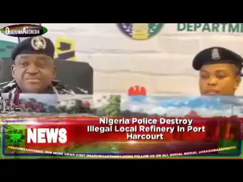 Video thumbnail for Nigeria Police Destroy Illegal Local Refinery In Port Harcourt ~ OsazuwaAkonedo