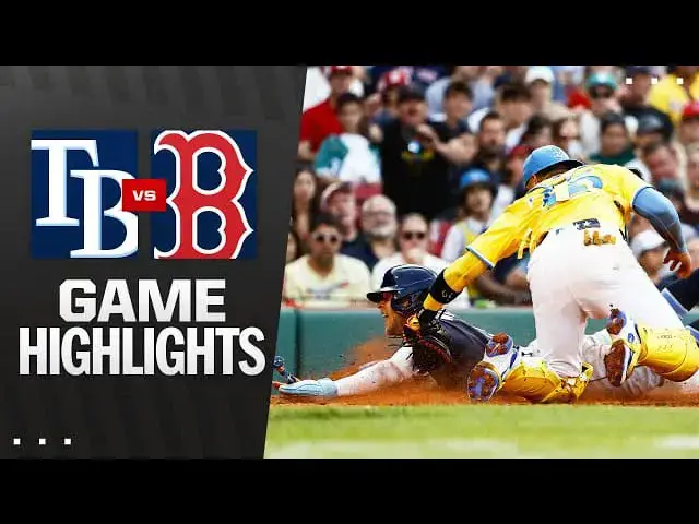 'Video thumbnail for Tampa Bay Rays at Boston Red Sox Full-Game Highlights! | 07/12/2025'