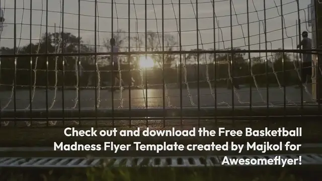Video thumbnail for Free Basketball Madness Flyer Template