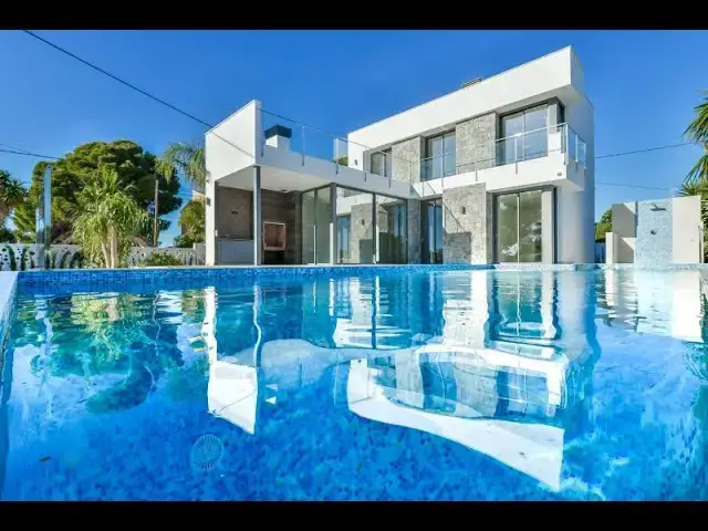Video thumbnail for New build Villa in Calpe for sale in Alicante  Beds 4 Baths 4 € 1,700,000   Spanish Casa Properties