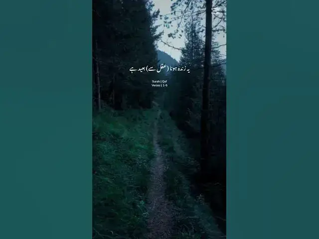 Video thumbnail for ❤️So beautiful Quran urdu translation ❤️surah Qaf verses 1-5 ❤️✨️☝️❤️ #subscribe