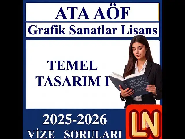 Video thumbnail for Ata Aöf Temel Tasarım 1 2025-2026 Vize Soruları