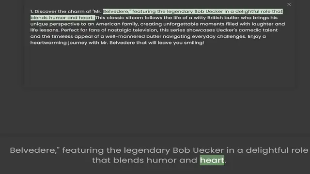 Video thumbnail for blends humor and heart. This classic sitcom follows the life of a witty British butler who brings his unique perspective to an American family, creating unforgettable moments filled with laughter and life lessons. Perfect for fans of nost