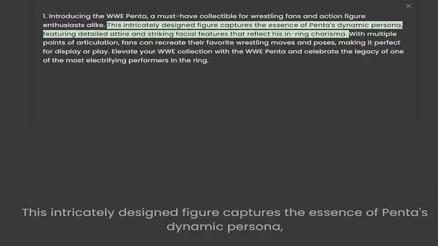 Video thumbnail for enthusiasts alike. This intricately designed figure captures the essence of Penta's dynamic persona, featuring detailed attire and striking facial features that reflect his in-ring charisma. With multiple points of articulation, fans can