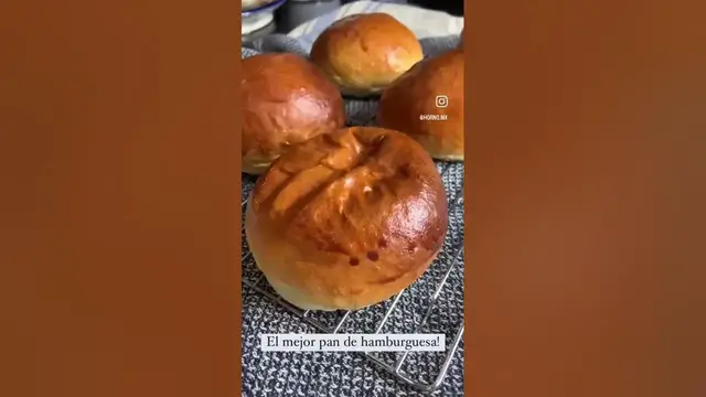 Video thumbnail for El resultado de nuestra receta el mejor pan de hamburguesa #shorts