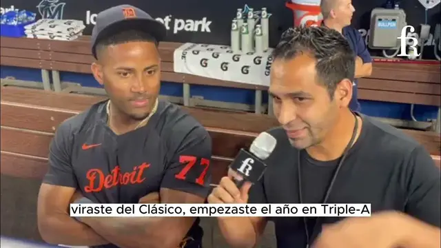 'Video thumbnail for Entrevista con Andy Ibáñez y su 2023 con Detroit Tigers'