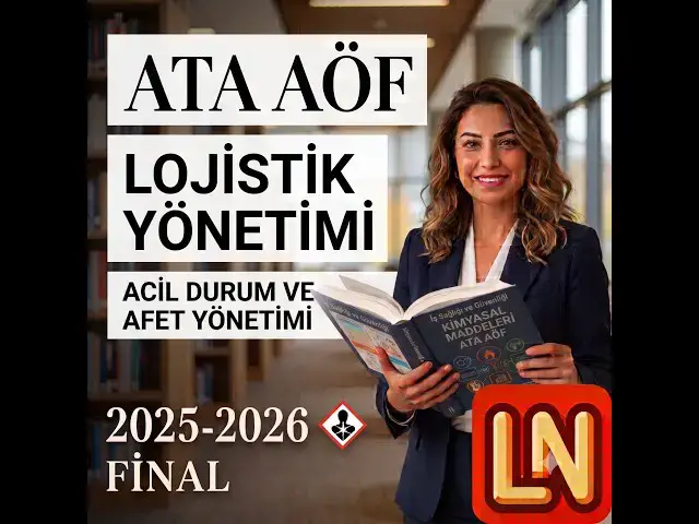 Video thumbnail for Ata Aöf Lojistik Yönetimi 2025-2026 Final Soruları
