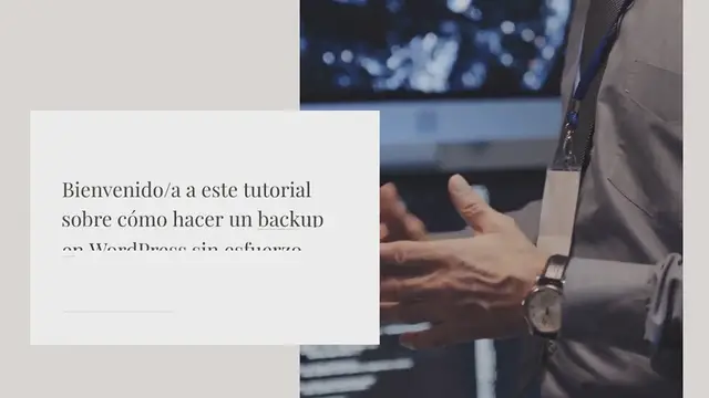 Video thumbnail for Cómo hacer un backup de WordPress sin esfuerzo