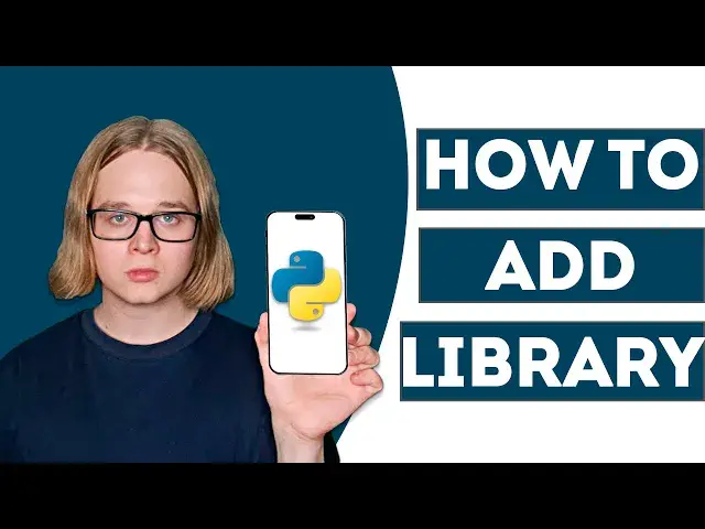 Video thumbnail for How To Add Library In Python (Easy Tutorial)
