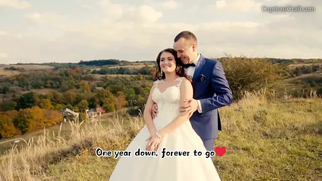 Video thumbnail for 1 Year Wedding Anniversary Captions for Instagram: Celebrate Your First Year of Love, Joy, and Togetherness with Heartfelt and Memorable Quotes to Share Your Happiness