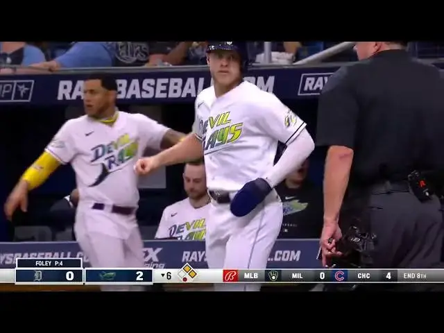 'Video thumbnail for Randy Arozarena SMACKS a RBI Single, Scoring Taylor Walls! | 3/30/2023'