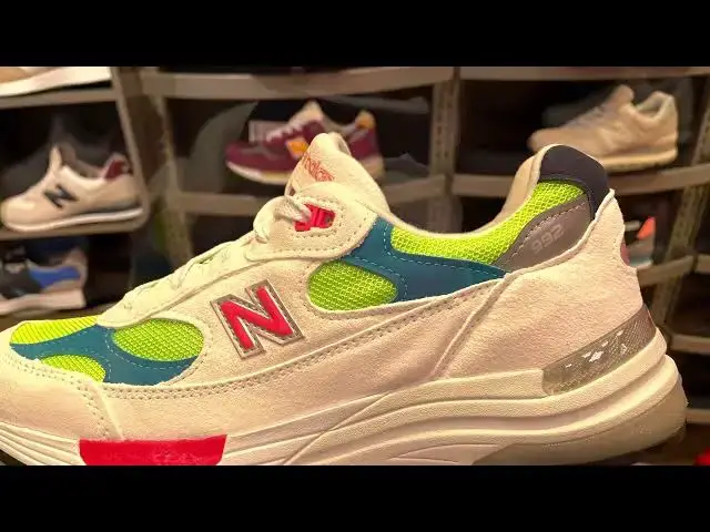 Video thumbnail for Quick look At The New Balance 992 Off-White Green & Buy It Now
