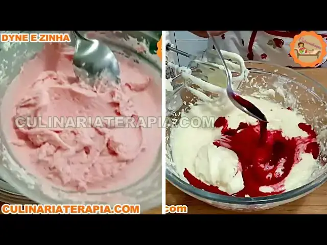 Video thumbnail for Como Fazer Chantilly Salgado Cor de Rosa com Corante Natural