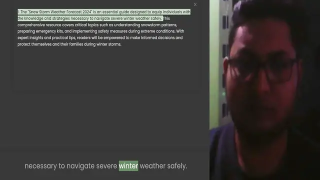 'Video thumbnail for 1. The Snow Storm Weather Forecast 2024 is an essential guide designed to equip individuals with the knowledge and strategies necessary to navigate severe winter weather safely. This comprehensive resource covers critical topics such as u'