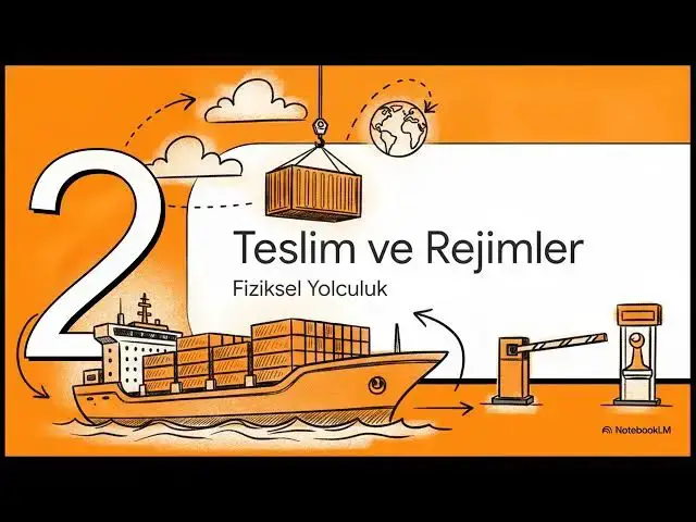 Video thumbnail for Türkiye’de Dış Ticaret ve Gümrük İşlemleri 2025-2026 Vize Soruları