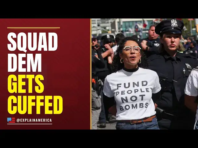 Video thumbnail for BREAKING: ‘Squad’ Democrat Arrested - Cuffed On NYC Street