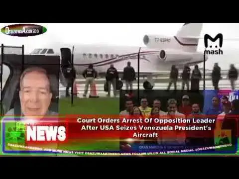 'Video thumbnail for Court Orders Arrest Of Opposition Leader After USA Seizes Venezuela President's Aircraft'