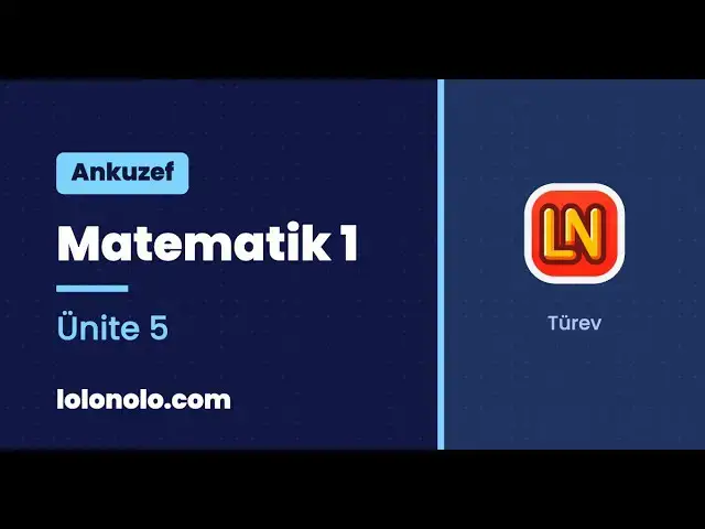 Video thumbnail for Ankuzef Matematik 1 Ünite 5 Deneme Sınavı