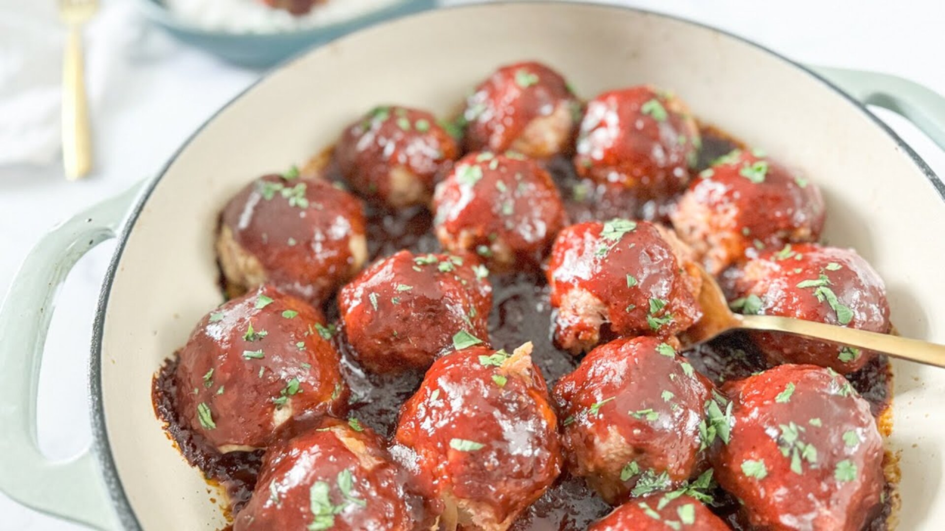 Video thumbnail for Classic Midwestern Baked Ham Balls Recipe
