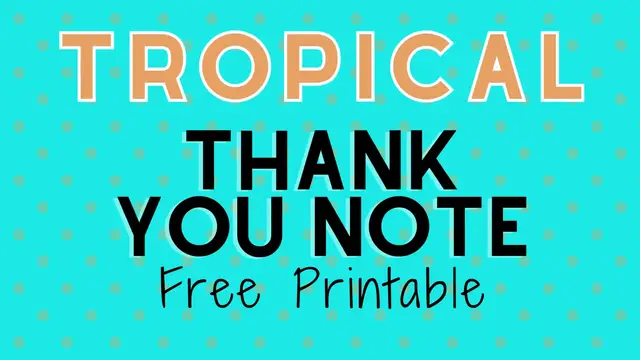 Video thumbnail for tropical thank you humix video