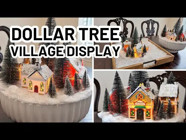Video thumbnail for DIY Dollar Tree Christmas Village Display Ideas