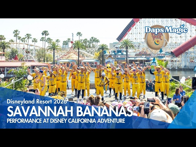 Video thumbnail for Savannah Bananas Perform at Disney California Adventure | Disneyland Resort 2026 4K